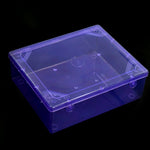 Multiple transparent food storage containers arranged neatly.