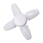 Design detail of foldable fan blades on LED bulb