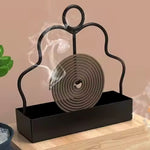 Compact mosquito coil holder compact and stable for tabletop use