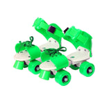 Ergonomic design of the comfortable kids roller skates for growing feet.