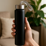 Portable stainless steel water bottle suitable for outdoor and gym use