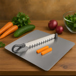 Vegetable and fruit slicer tool made of stainless steel for easy chopping