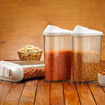 Leak-proof airtight storage jars ideal for cereals and grains