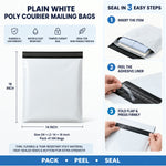Tamper Proof Courier Bags – 14x16 Inch Pack of 100 | FERVENT