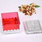 Close-up of the Ruby dry fruit storage container, highlighting its clear, BPA-free plastic.