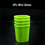 Elegant design of unbreakable plastic tumblers, ideal for any beverage.