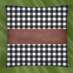 Textured cotton side of a decorative pillow cover, perfect for home decor.