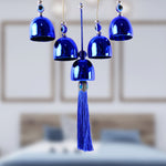 Elegant spiritual wind chime with OM symbol and evil eye beads