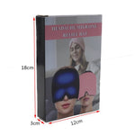A product box for a headache/migraine relief hat, displaying dimensions of 18cm, 12cm, and 3cm.