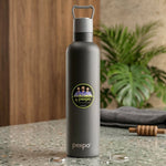 Durable stainless steel water bottle for hydration on the go