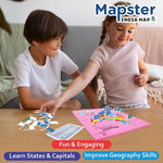 Bright and colorful India Map Puzzle for kids learning Indian states