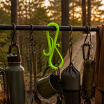 Close up of the S shaped hook arms