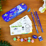 Stationery set components including sharpener and eraser
