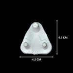 Velva Baby plug protector preventing access to an electrical outlet.