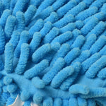 Detailed view of the absorbent chenille microfiber hand towel texture.