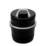 Luxe glow effect of portable car ashtray with lid