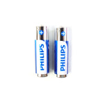 Pack of 2 alkaline AAA batteries for household electronics