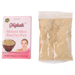 Contents of facial kit including natural Multani Mitti face pack