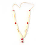 Festive floral decorative pooja garland for Hindu worship rituals