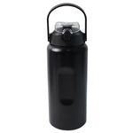 Dual wall insulated stainless steel flask holding hot and cold drinks