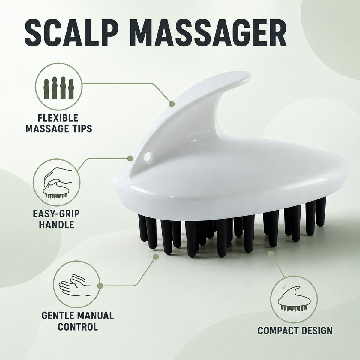 Scalp massager feature view