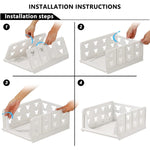 Practical storage organizer for decluttering laundry rooms and closets.