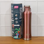 Heavy-duty stainless steel water bottle with leak-proof cap