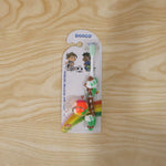 Close detail shot of kids toothbrush bristles designed for gentle cleaning