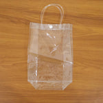 Small plastic organizer bag part of transparent PVC carry bag set
