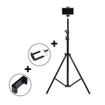 Durable metal easel with non-slip feet, designed for stability on any surface.