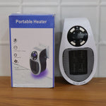 Wall plug-in space heater for personal indoor heating