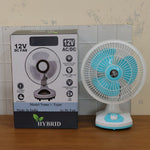 Easy-to-operate small desktop fan with safety grill