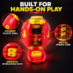 Transforming Spinner Flat Ball Toy with 360 Degree Spin for Kids and Desk Play