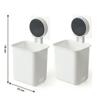 Modern bathroom storage organizer cups showcasing their functional design