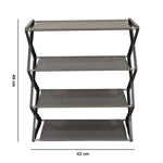 Easy-to-clean durable shoe rack for boots and sneakers