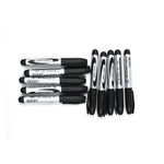 InkGlow Permanent Black Markers ready for school and office tasks.