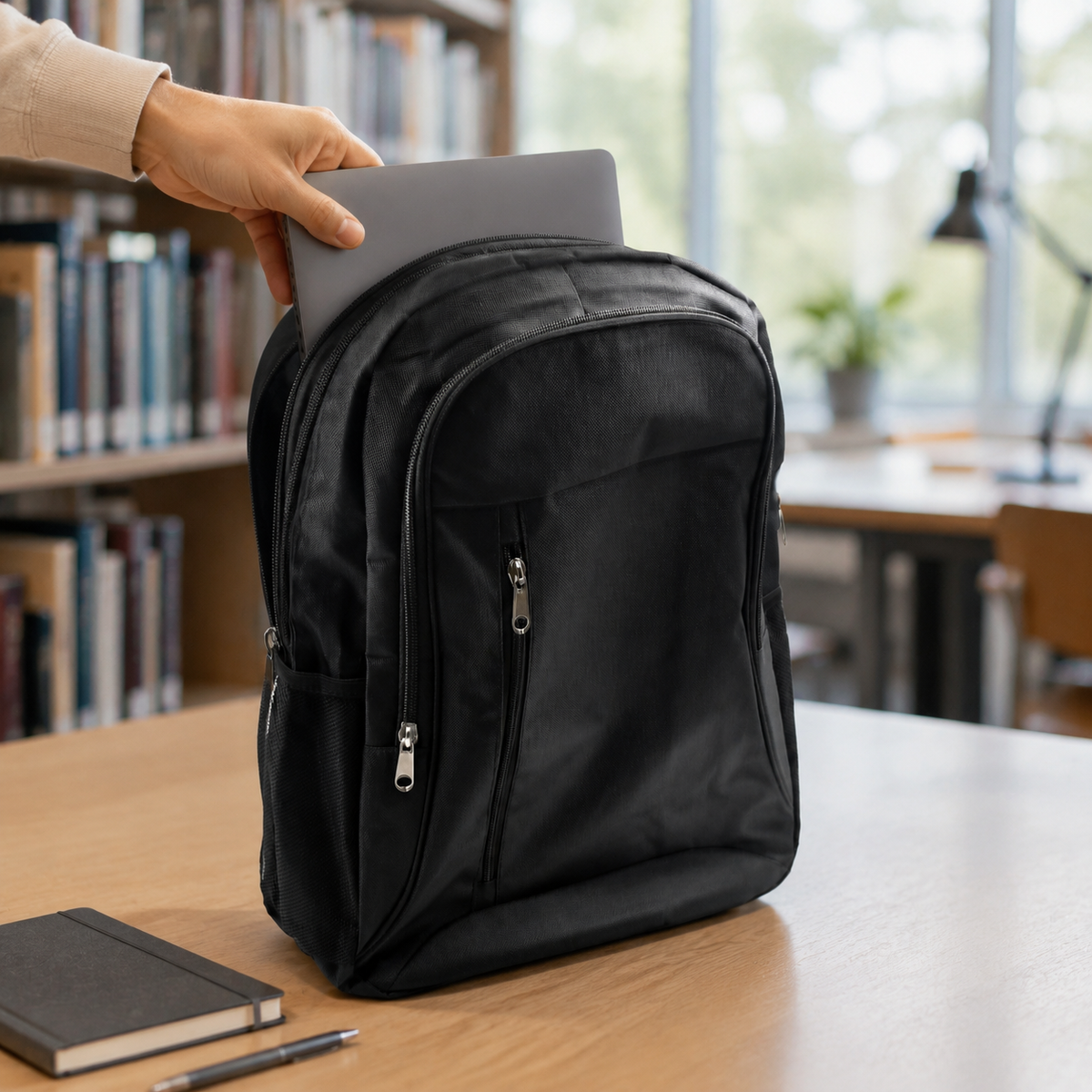 Slim Durable Water-Resistant Unisex Laptop Backpack