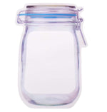 Front view of the 1000ml reusable food storage bag, showcasing its self-standing design.