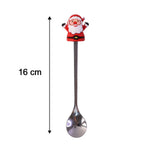 Size guide for cartoon spoon set, stainless steel finish