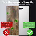 Premium food-grade stainless steel chopping board with handle cutout