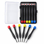 Precision screwdriver kit white background
