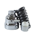 Kitchen faucet sprayer on white background