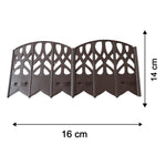 Plastic garden fence border panel dimensions