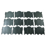 Plastic garden lawn edging border on white background