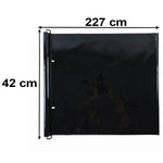 Retractable shade components