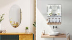 Combo of Oval Shape & Square Shape Mirror (Pack of 1)