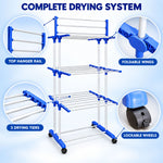 Clothes drying rack white bg