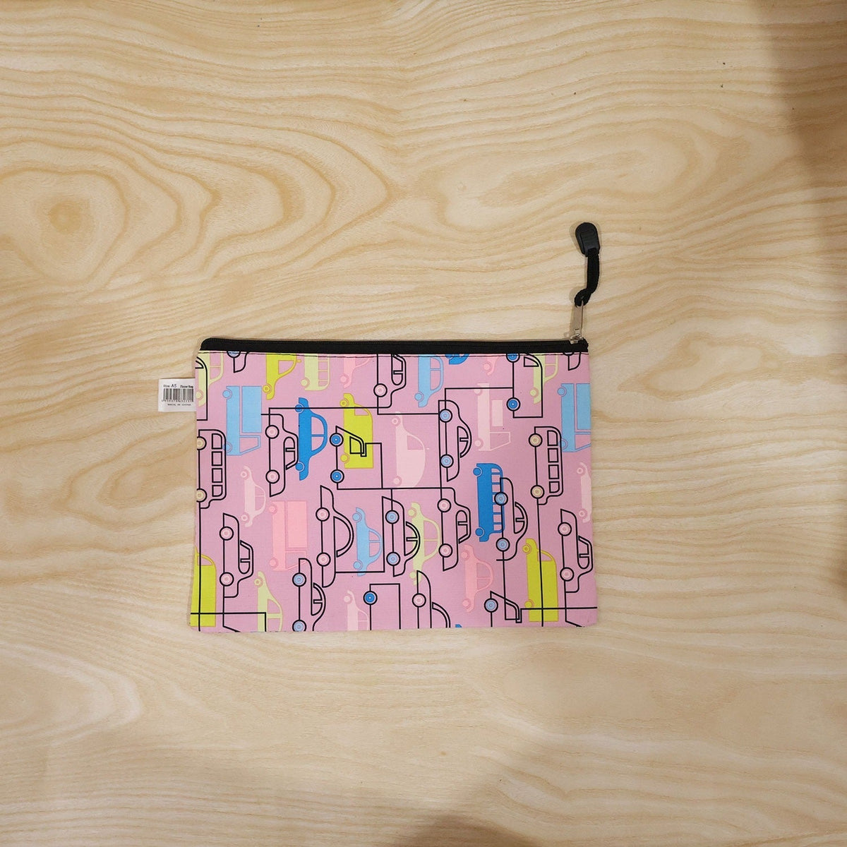 Car print pencil pouch design view