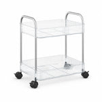 2 Layer Storage Trolley with Wheels – Compact & Movable Organizer