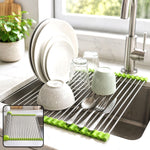 Roll-Up Dish Drying Rack – Space-Saving | CookAura